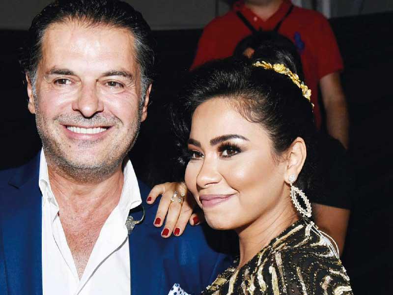 الفنانة شيرين عبد الوهاب والفنان راغب علامة