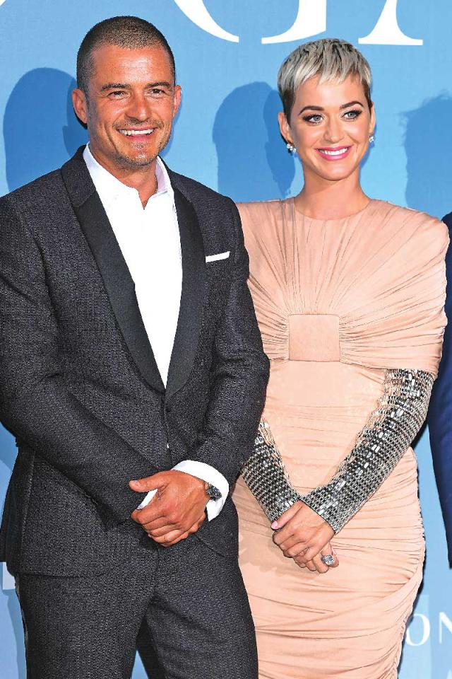 الممثل العالمي ​أورلاندو بلوم​ والمغنية العالمية ​كاتي بيري