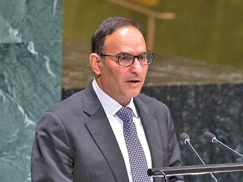 مندوب الكويت الدائم لدى الأمم المتحدة السفير منصور العتيبي