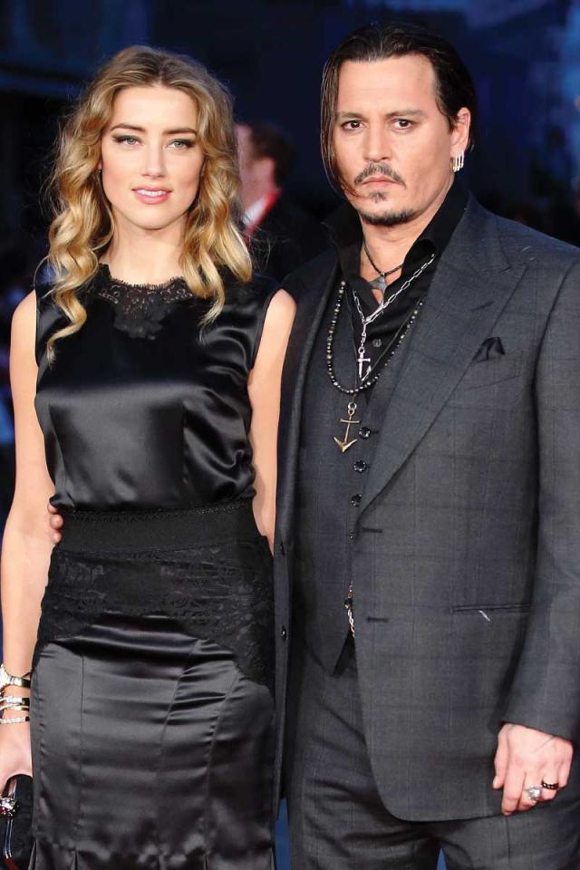النجم جوني ديب وزوجته السابقة الممثلة آمبر هيرد
