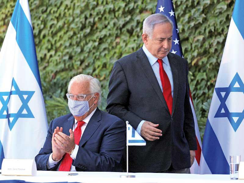 رئيس الوزراء بنيامين نتنياهو والسفير الأميركي، في حفل خاص بمستوطنة يهودية بالضفة الغربية