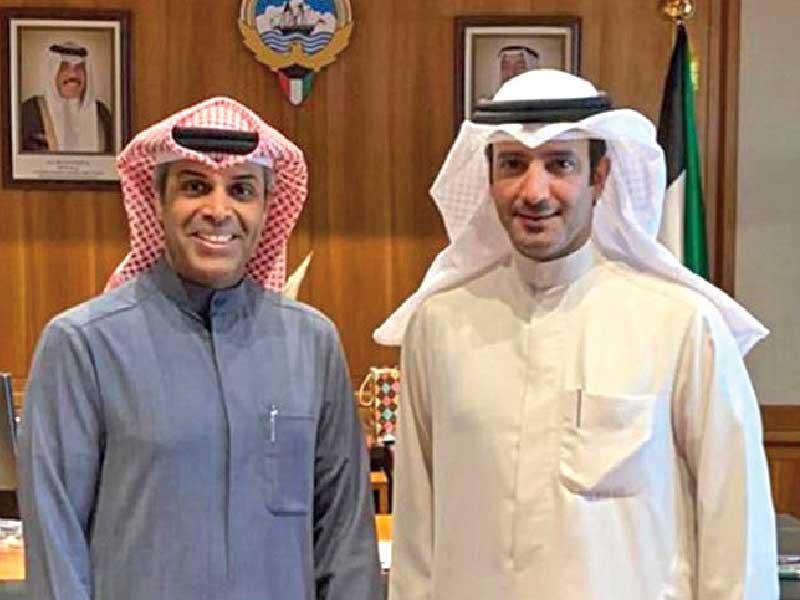 الوزير الفاضل مع رئيس نقابة الكهرباء