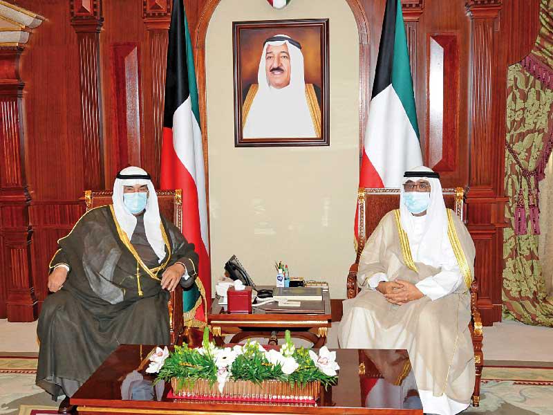 ولي العهد مستقبلاً ناصر المحمد أمس