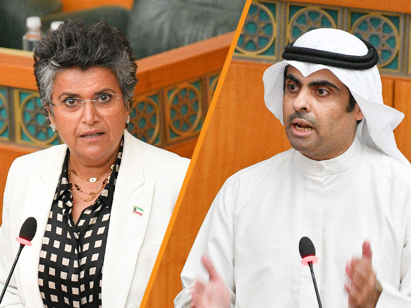 النائبان رياض العدساني وصفاء الهاشم 