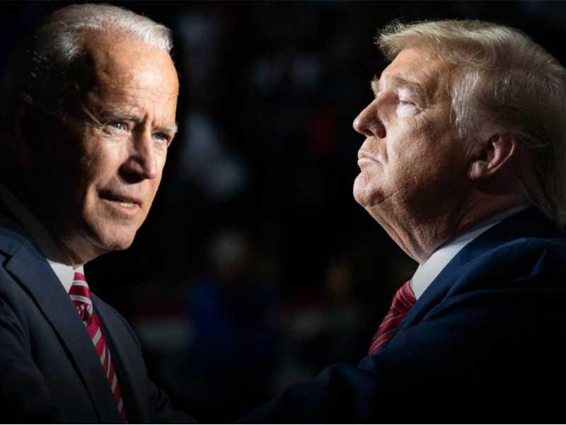 الرئيس الأميركي دونالد ترامب ومنافسه الديمقراطي جو بايدن 