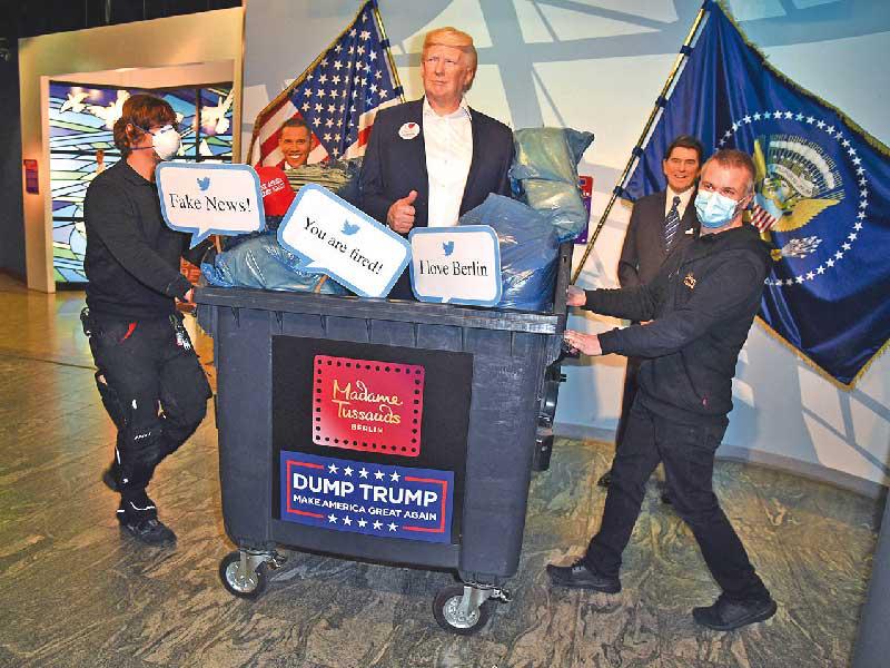 متحف برلين يتخلص من تمثال ترامب
