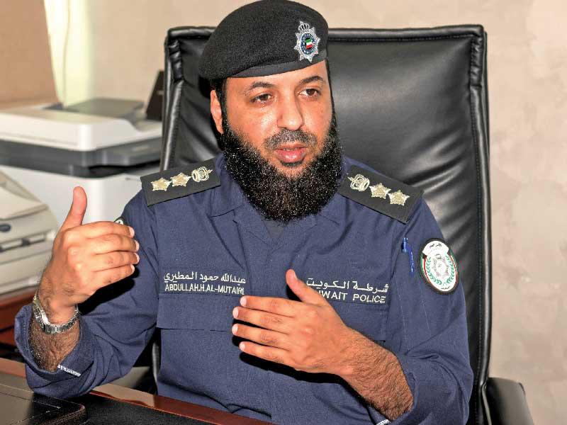  مدير إدارة العمليات بقطاع الأمن العام، العقيد عبدالله المطيري