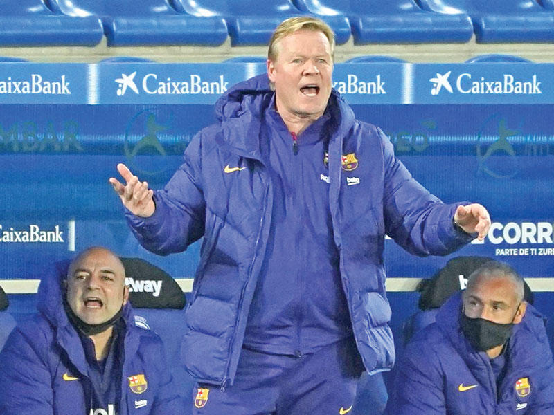 رونالد كومان المدير الفني لبرشلونة