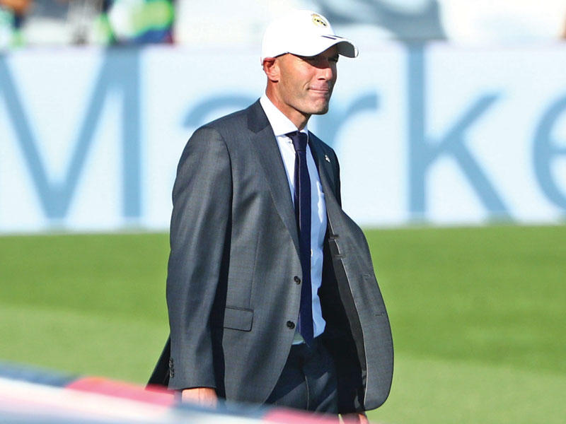 زين الدين زيدان المدير الفني لريال مدريد