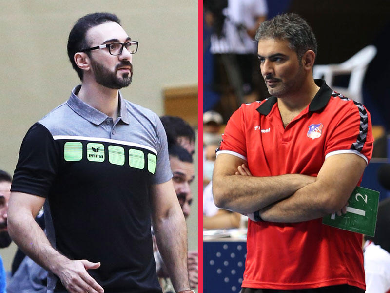 مدرب الكويت هيثم الرشيدي  - مدرب السماوي د. أحمد فولاذ 