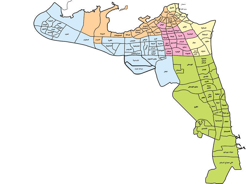 خارطة الكويت