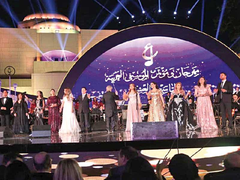 من حفل افتتاح مهرجان الموسيقى العربية