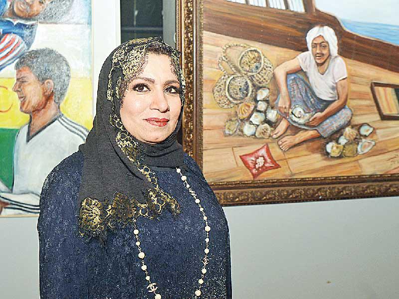 الفنانة التشكيلية الكويتية، ابتسام العصفور