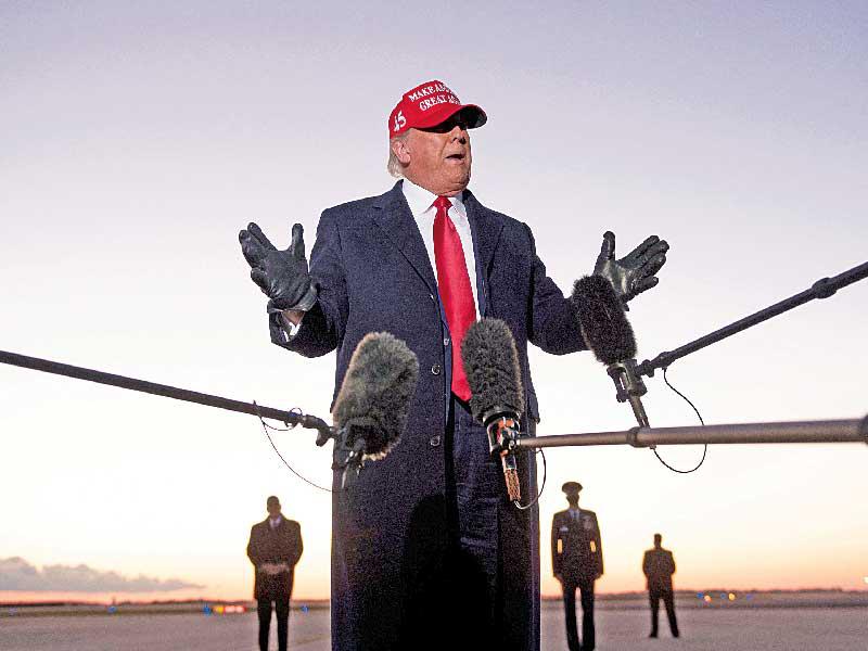 الرئيس الجمهوري دونالد ترامب 