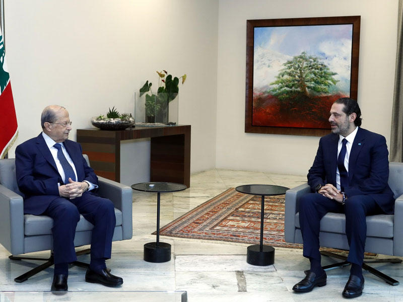   رئيس الحكومة المكلف ​سعد الحريري ​رئيس و الجمهورية​ العماد ​ميشال عون​