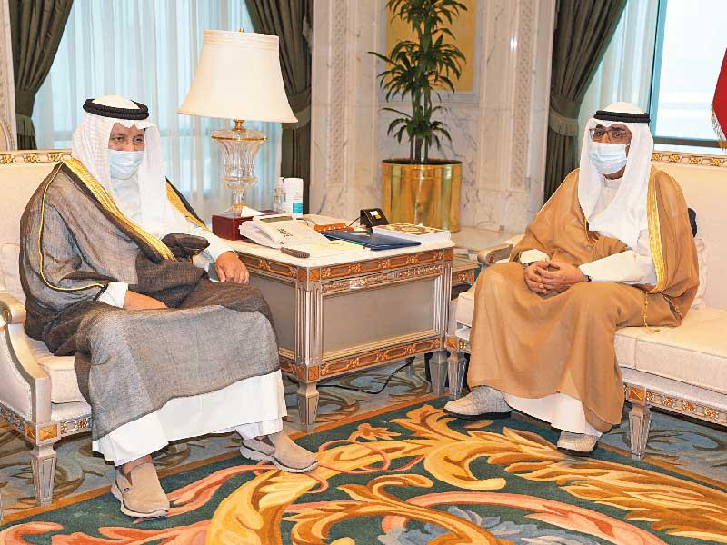 ولي العهد مستقبلاً المبارك أمس