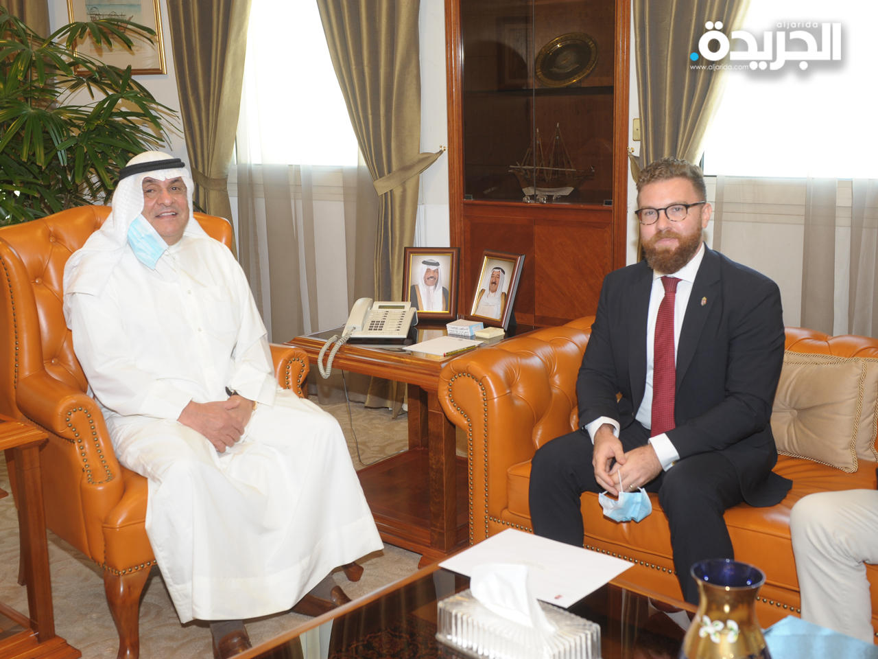  الصقر مستقبلاً السفير الهنغاري 