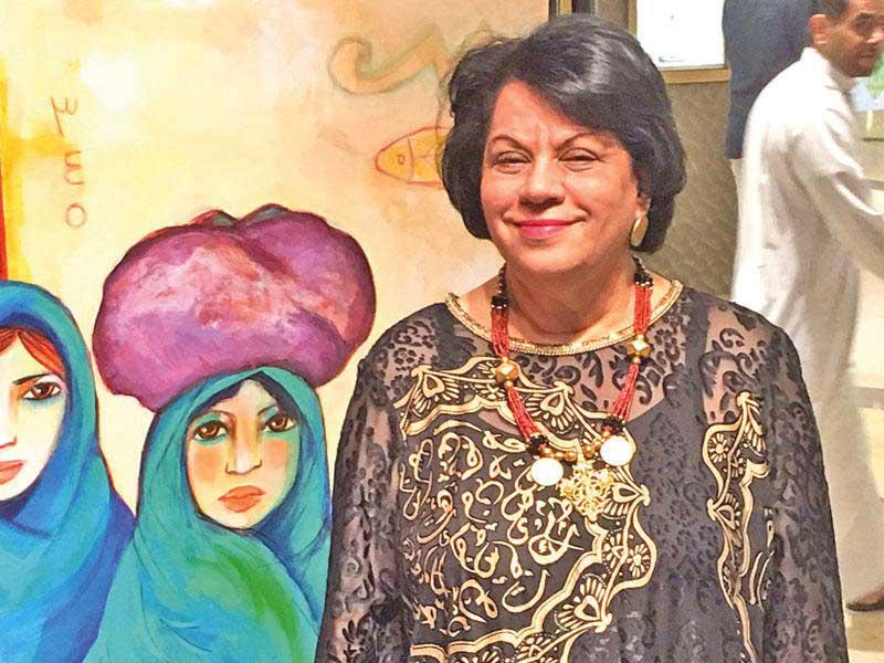 الفنانة التشكيلية ثريا البقصمي