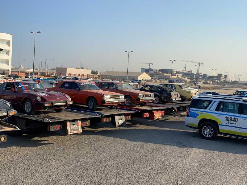 مركبات المستهترين بعد ضبطها 