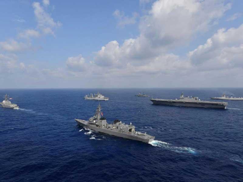 مناورات بحرية هندية-أميركية- يابانية- وأسترالية