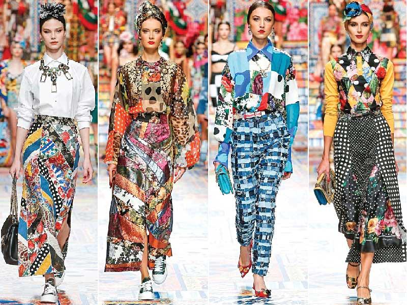 أحد تصاميم عروض أزياء ميلانو للربيع والصيف