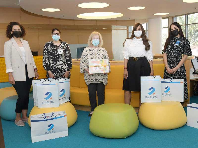 جانب من زيارة البنك لـ «بيت عبدالله»