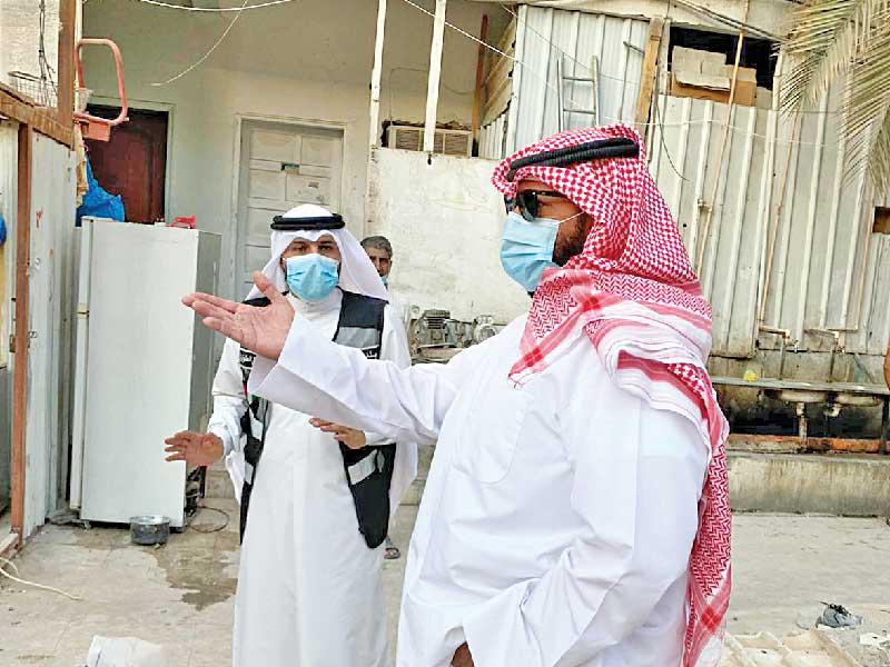  محافظ العاصمة، الشيخ طلال الخالد  خلال الجولة