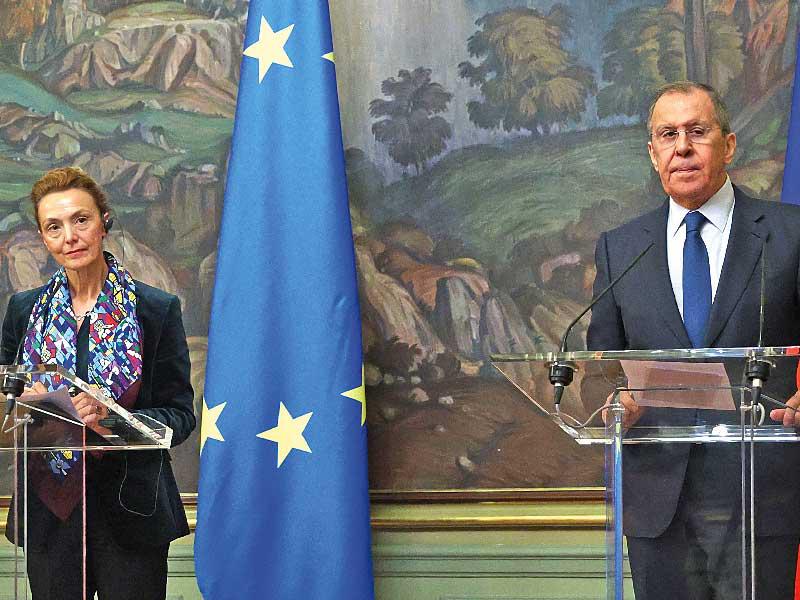 تصريح سيرغي لافروف قبل أيام عن احتمال أن توقف روسيا جميع أشكال الحوار مع الاتحاد الأوروبي وتبدو الدبلوماسية الكرواتية ماريغا بييتشينوفيتش بوريتش