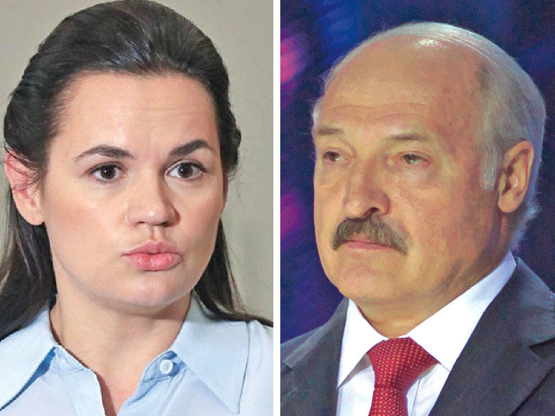 الرئيس البيلاروسي ألكسندر لوكاشينكو  - سفيتلانا تيخانوفسكايا