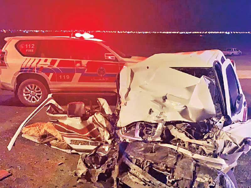 حادث طريق الأرتال 