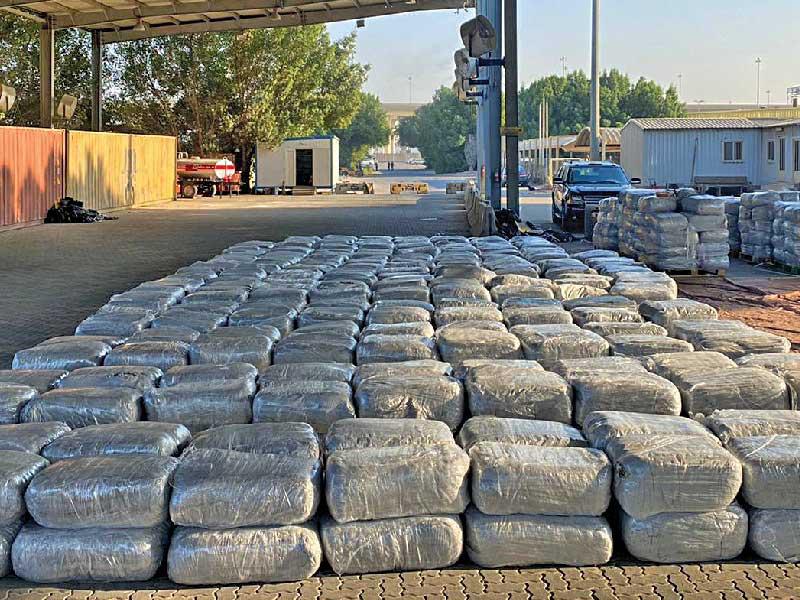 جانب من المضبوطات