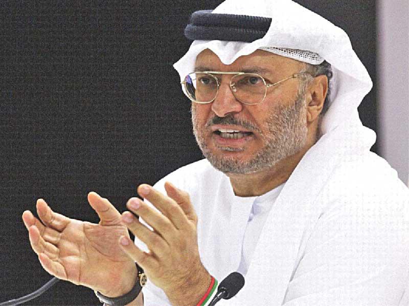 وزير الدولة للشؤون الخارجية الإماراتية أنور قرقاش 