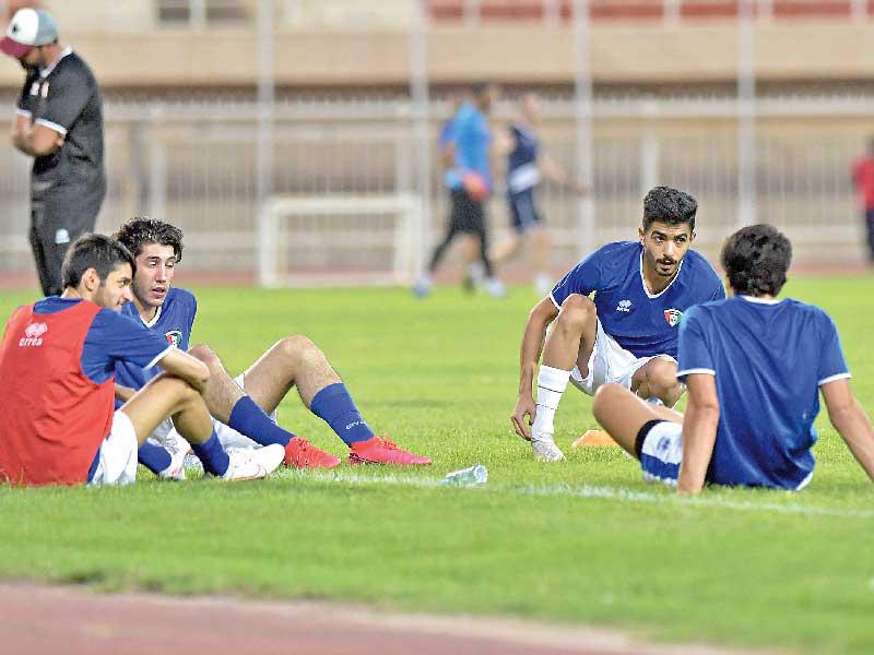 جانب من تدريب سابق للمنتخب الأولمبي