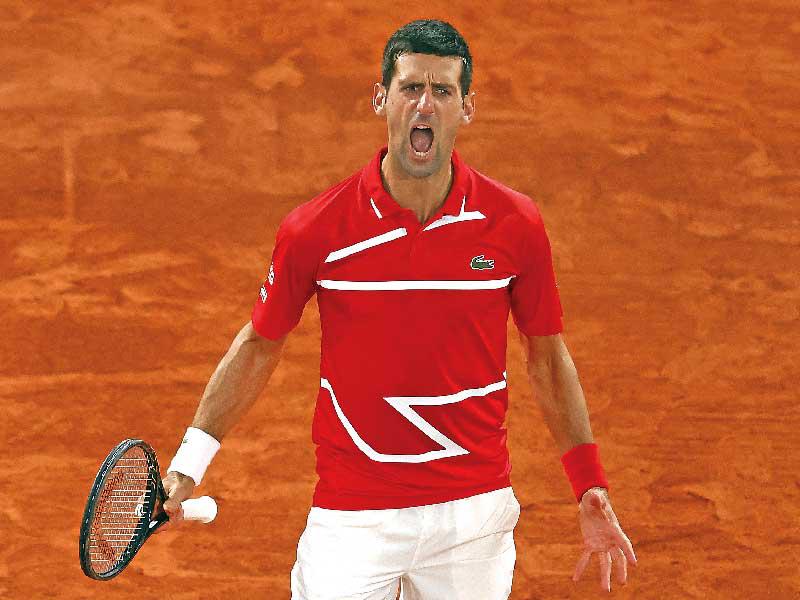 لاعب كرة المضرب الصربي نوفاك ديوكوفيتش