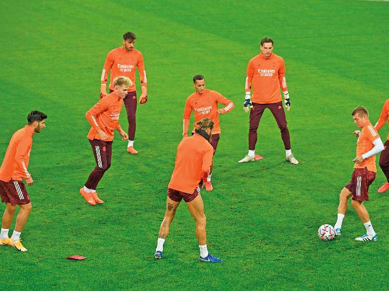 جانب من تدريات ريال مدريد