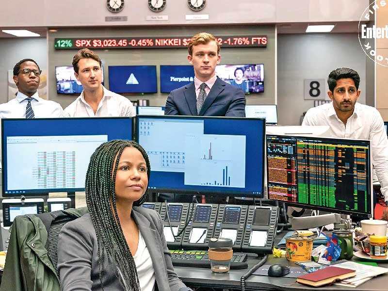 أحد مشاهد مسلسل «Industry»  