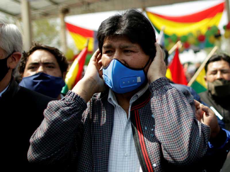 الرئيس اليساري السابق إيفو موراليس 