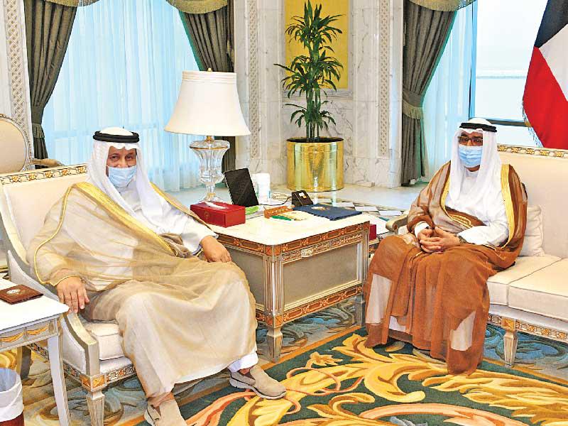 ولي العهد مستقبلاً المبارك أمس 