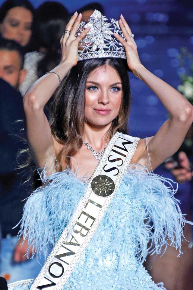 مايا رعيدي ملكة جمال لبنان متوجة في 2018