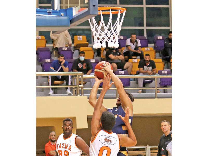 جانب من مباراة كاظمة وبرقان (تصوير جورج رجي)