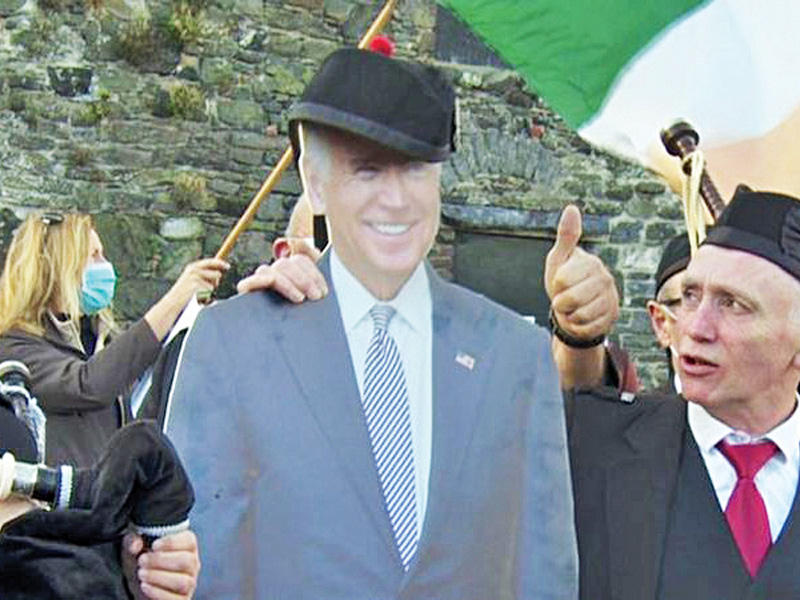 جو بايدن ملكاً أيرلندياً والهنود يحضرون حفل التنصيب