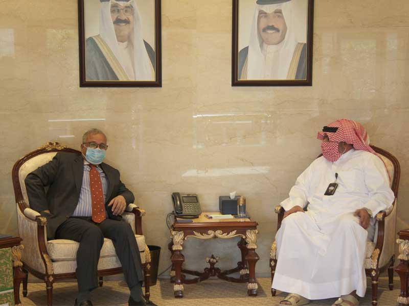 رئيس جهاز الأمن الوطني، الشيخ ثامر العلي مستقبلا سفير باكستان أمس