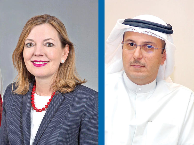 وكيل وزارة التعليم العالي د. صبيح المخيزيم - مساعدة وزير الخارجية الأميركية للشؤون التعليمية والثقافية ماري رويس