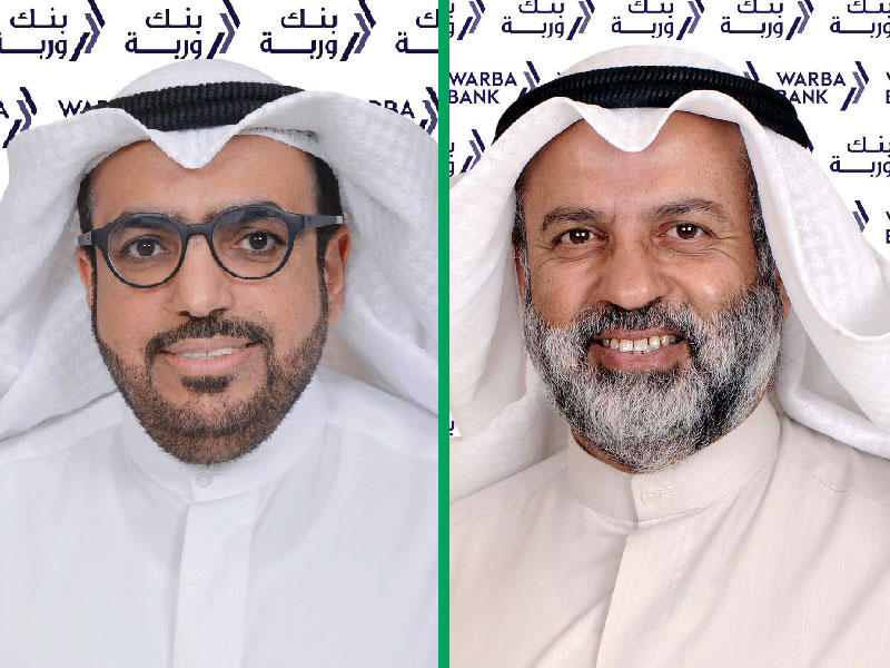 رئيس مجلس الإدارة عبدالوهاب الحوطي - الرئيس التنفيذي شاهين الغانم سلامة المؤشرات المالية لـ بنك وربة