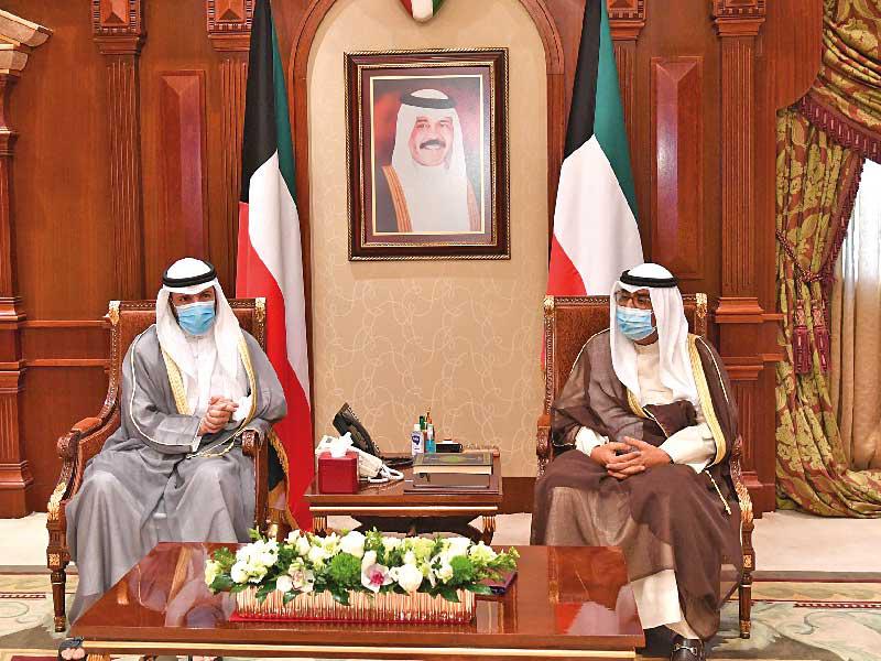  ولي العهد مستقبلاً رئيس مجلس الأمة أمس