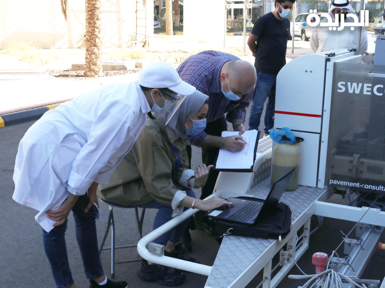 مشروع الأسفلت المطاطي المرحلة الثالثة من برنامجه الزمني