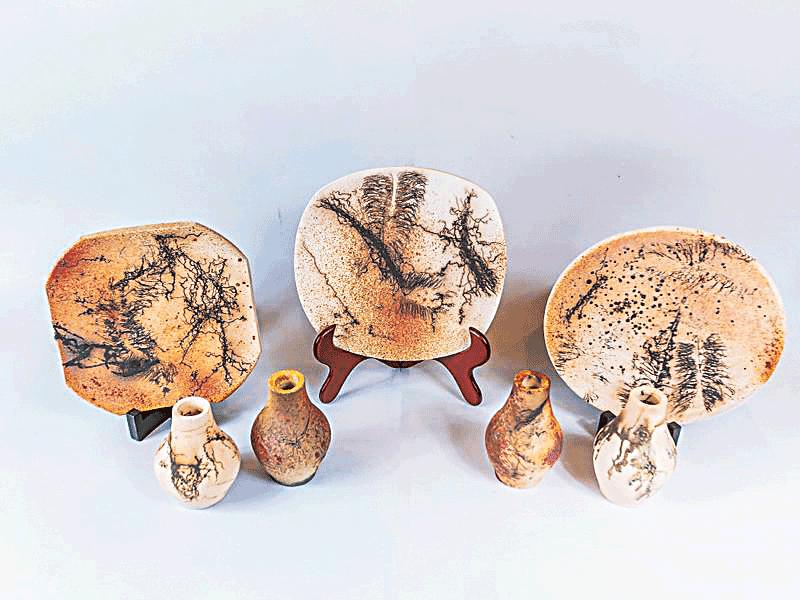 من أعمالها المعروضة 