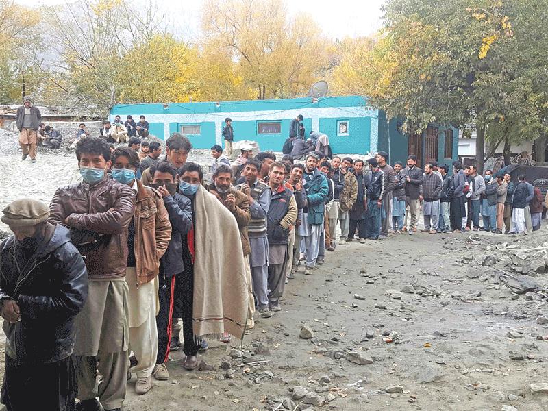 انتخابات محلية في جيلجيت بالتستان في باكستان