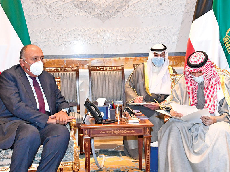 الأمير مستقبلاً وزير الخارجية المصري أمس