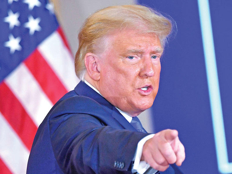 الرئيس الجمهوري دونالد ترامب 